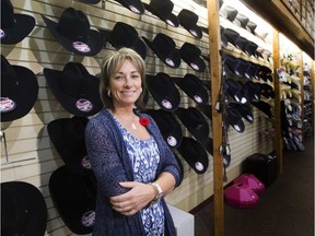 Welsh's Saddlery and Western Wear Jocelyne Lambert, on Nov. 2, 2016, says the Canadian Finals Rodeo is as busy as Christmas for the retailer. Photo by Greg Southam