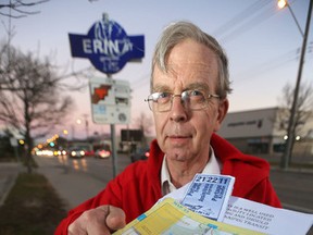 Fred Morris, is upset there is no bus service to the MTS Iceplex, in Winnipeg. (Chris Procaylo/Winnipeg Sun/Postmedia Network)