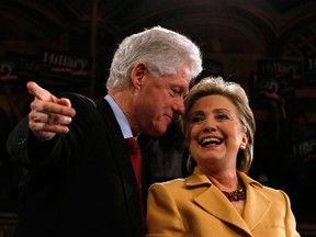 Bill and Hillary Clinton are pictured together (GETTY IMAGES)