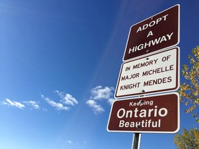 Highway 401 section, Michelle Mendes