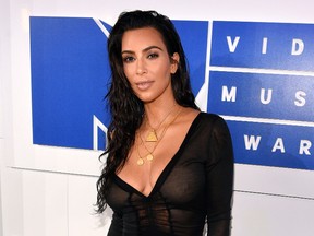 In this Aug. 28, 2016 file photo, Kim Kardashian arrives at the MTV Video Music Awards in New York. (Chris Pizzello/Invision/AP, File)