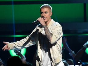 In this May 22, 2016 file photo, Justin Bieber performs at the Billboard Music Awards in Las Vegas. (Chris Pizzello/Invision/AP, File)