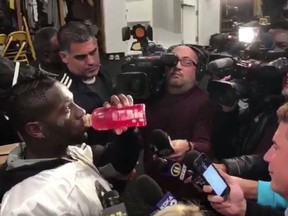 Members of the media got involved in a "mannequin challenge" recorded by the Pittsburgh Steelers. (Screen Capture)
