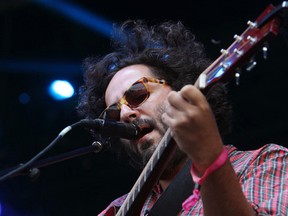 Dan Bejar and The New Pornographers perform at Sonic Boom at Northlands, in Edmonton Alta., on Friday Aug. 29, 2014. (Postmedia Network file photo)