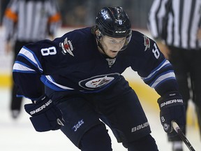 Jacob Trouba has agreed to return to the Jets fold, signing a two-year deal. (KEVIN KING/WINNIPEG SUN FILE PHOTO)