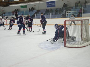 Huskies beat out the Mavericks from Fort Macleod 4-3 on Nov. 4.