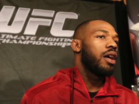 Light-heavyweight UFC champion Jon Jones was all smiles as he met with the media in Toronto on Sept. 19, 2013. (Jack Boland/Toronto Sun)