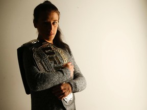 Joanna Jedrzejczyk, UFC strawweight champion, will be fighting at UFC205 in New York City on Nov. 12, 2016. She's photographed here in Toronto on Nov. 7, 2016. (Jack Boland/Toronto Sun/Postmedia Network)