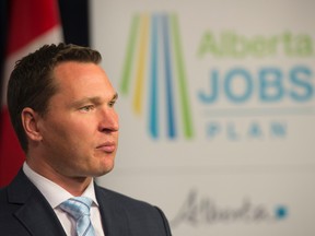 Alberta Minister of Economic Development and Trade Deron Bilous announced new programs to help small and medium sized businesses enter new export markets on August 8, 2016. Photo by Shaughn Butts / Postmedia