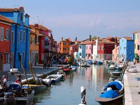 Colourful buildings line the canals of the small island of Burano in Venice’s lagoon. RICK STEVES PHOTO