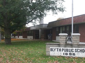 The former Blyth Public Schools is set to be torn down later this year. (Justine Alkema/Clinton News Record)