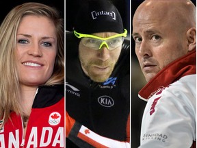 Georgia Simmerling, ski cross, Ted-Jan Bloemen, long-track speed skating, Kevin Koe, curling, and Kaillie Humphries, bobsleigh. (Canadian Press/Postmedia Network)