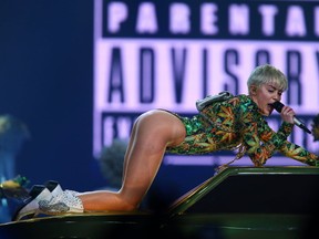 Miley Cyrus is among a slew of celebrities who say they're going to leave the United States if -- as is highly possible -- Donald Trump becomes president. POSTMEDIA
