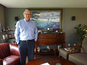 Supplied photo 
This is Richard Levert's home, 839 Hillsdale Cr., Sudbury: A handsome home of interest with stunning views — both inside and out — thanks to custom windows showcasing views of Science North, and glass walls highlighting a 560-bottle wine cellar, sauna and more.