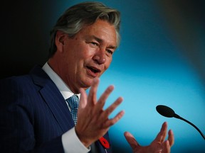 Former U.S. ambassador and Manitoba premier Gary Doer spoke Wednesday about Canada/U.S. relations after the election of Donald Trump. (THE CANADIAN PRESS/John Woods)