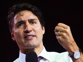 Prime Minister Justin Trudeau speaks at a WE day celebration in Ottawa on Wednesday, Nov. 9, 2016. THE CANADIAN PRESS/Sean Kilpatrick