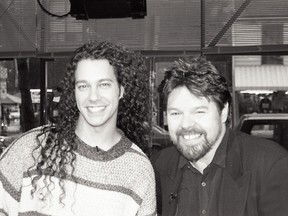 Bill Welychka, then with MuchMusic, and singer Bob Seger. (Supplied photo)