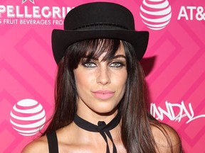 Jessica Lowndes challenges women to go makeup free. (Derrick Salters/WENN.com)