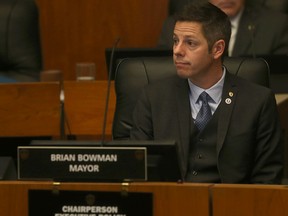 Mayor Brian Bowman's approval rating has slid sharply in the past year. (CHRIS PROCAYLO/WINNIPEG SUN FILE PHOTO)