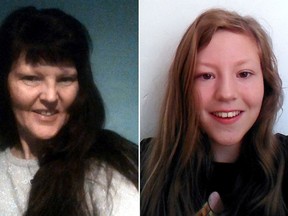 Elizabeth Edwards (left) and her daughter Katie were killed by two Twilight obsessed teen lovers. The killers were sentenced to 20 years in prison on Thursday. (File Photos)