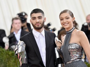 Zayn Malik and Gigi Hadid attend the 'Manus x Machina: Fashion In An Age Of Technology' Costume Institute Gala at Metropolitan Museum of Art. (Mike Coppola/Getty Images)