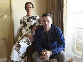In this Oct. 22, 2016 photo, Ruth Negga, left, and Joel Edgerton pose during a portrait session to promote their film, 'Loving' in Los Angeles. (Photo by Jordan Strauss/Invision/AP)
