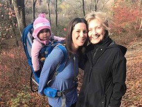 Margot Gerster posted this photo of herself and Hillary Clinton to her Facebook page. (Facebook.com/margot.bermel)