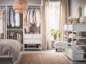 The ELVARI storage system helps keep your closets organized.