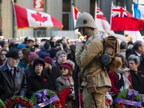 The Remembrance Day service at Old City Hall on Friday November 11, 2016. Craig Robertson/Toronto Sun/Postmedia Network