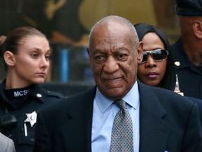 FILE - In this Nov. 1, 2016 file photo, Bill Cosby leaves after a hearing in his sexual assault case at the Montgomery County Courthouse in Norristown, Pa. Cosby expects to be cleared of a criminal sexual assault charge and restart his entertainment career, his lawyer argues in a defamation lawsuit filed against him by seven women. Attorney Angela Agrusa is urging a judge to seal documents that contain information about Cosby’s negotiated compensation for his performances and other personal financial information. (AP Photo/Mel Evans, File)