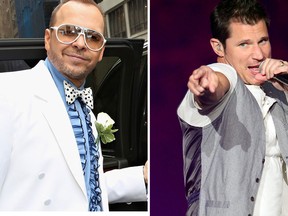 Donnie Wahlberg and Nick Lachey. (Cindy Ord/Getty Images for SiriusXM/Ethan Miller/Getty Images)