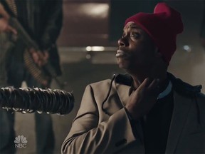 Dave Chappelle is seen in a parody sketch of "The Walking Dead" parody on "Saturday Night Live." (Screenshot)