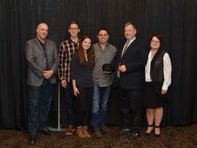 The Guenette family are presented the "Outstanding Snowmobile Family" from the Canadian Council of Snowmobiling Organization (C.C.S.O). 

Submitted