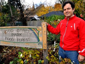 Gabor Sass at the Wood Street Food Forest in London Ont. November 9, 2016. CHRIS MONTANINI\LONDONER\POSTMEDIA NETWORK