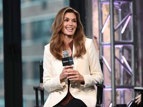 Model and author Cindy Crawford participates in AOL's BUILD Speaker Series to discuss her new book, "Becoming", at AOL Studios on Wednesday, Sept. 30, 2015, in New York. (Photo by Evan Agostini/Invision/AP)