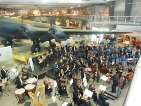 Jack Evans/For The Intelligencer
Hundreds of people gathered at the National Air Force Museum of Canada for Sunday’s concert which included the Quinte Symphony Orchestra.