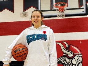 Abby Whiteye has signed a national letter of intent to play for the Eckerd Tritons, an NCAA Division II women's basketball team in St. Petersburg, Fla. The 16-year-old Petrolia resident, a Grade 12 student at Northern, is pictured at her high school on Thursday November 10, 2016 in Sarnia, Ont. Terry Bridge/Sarnia Observer/Postmedia Network