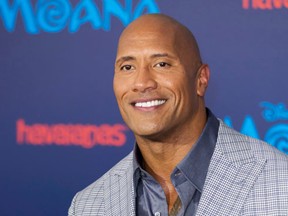 Actor Dwayne Johnson arrives at the 2016 AFI Fest - "Moana" World Premiere at El Capitan Theatre on Monday, Nov. 14, 2016, in Los Angeles. (Photo by Willy Sanjuan/Invision/AP)