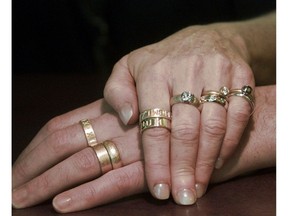 Engagement and wedding rings. (Arlen Redekop/Vancouver Province)