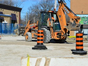Petrolia and its residents will be marking the end of two years of extensive road work within the community this Saturday with a series of public events designed to celebrate the completion of the so-called ‘Big Dig’. A file photograph from the summer of 2015 shows part of the reconstruction of Petrolia Street and Petrolia Line, which cost $6.8 million. (File photo/Postmedia Network)