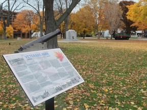 Sarnia's Veterans Park now features a new storyboard which provides a brief history of the park as well as the military artifacts contained within.
CARL HNATYSHYN/SARNIA THIS WEEK