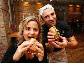 Shadnam Moier and Babak Fahmi's FAMO restaurant offers unique sandwich choices and flavours on Sherbourne St. on Tuesday, November 15, 2016. (Michael Peake/Toronto Sun)