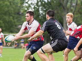 Brennan Spencer of the Loyalist Lancers has been named an OCAA men's rugby All-Star. (Loyalist Lancers Athletics photo)