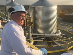 Richard Neufeld, chairperson of the Senate Committee on Energy, the Environment and Natural Resources, tours the BioAmber plant in Sarnia Tuesday, during a visit by several committee members to Sarnia-Lambton. The committee is studying the impact of Canada's transition to a lower-carbon economy. Handout/Sarnia Observer/Postmedia Network