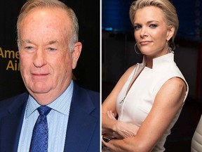 Bill O’Reilly and Megyn Kelly. (AP photos)