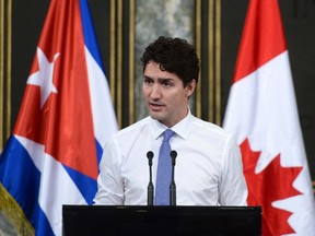 Prime Minister Justin Trudeau takes part in a question and answer session with students at the University of Havana in Havana, Cuba on Wednesday, Nov. 16, 2016. THE CANADIAN PRESS/Sean Kilpatrick