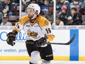 Sarnia Sting defenceman Jordan Ernst signed with the Ontario Hockey League team as a free agent this summer. The 19-year-old Mokena, Ill. native split last season between the United States Hockey League and NCAA Division I. (Metcalfe Photography)