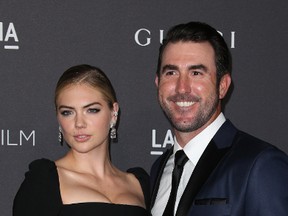 Kate Upton and Justin Verlander at a gala in Los Angeles Oct. 30, 2016. (FayesVision/WENN.com)