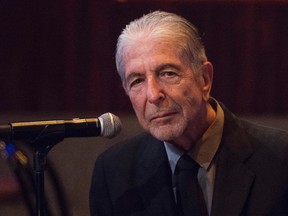 In this Thursday, Sept 18, 2014, file photo, Leonard Cohen attends a listening party for his new album "Popular Problems" in New York. The late Cohen’s epic cult classic `Hallelujah’ has been covered more than 300 times since he first recorded it in 1984. (Photo by Charles Sykes/Invision/AP, File)