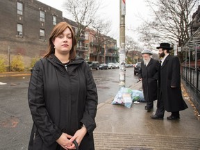 City Councillor Mindy Pollack is seen in Outremont Wednesday, November 16, 2016 in Montreal. Citizens will vote in a referendum on whether to overturn a bylaw banning places of worship on Bernard Avenue, a busy and colourful street in the borough of Outremont. (THE CANADIAN PRESS/Ryan Remiorz)